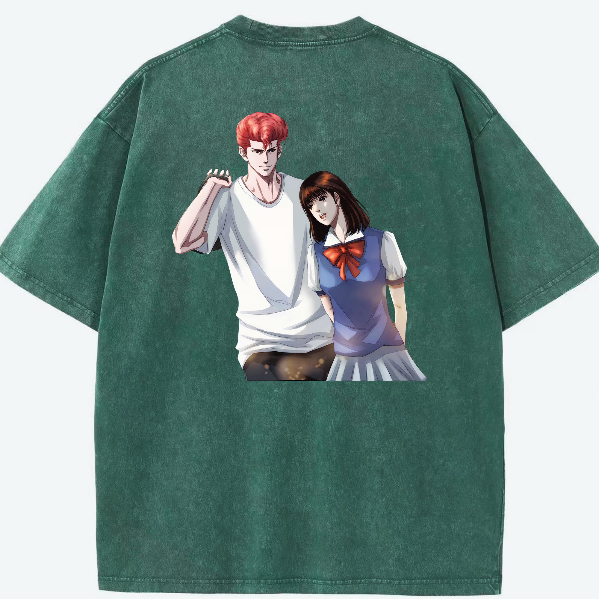 （画像用） SLAM DUNK／スラムダンク 綿100% ヴィンテージ風 半袖Tシャツ（背面プリント）